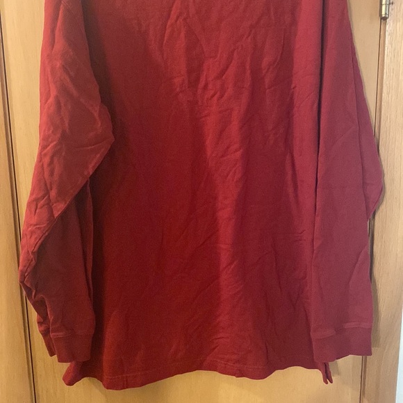 Duluth Company Men’s Logo Long Sleeve Tee T-Shirt Cotton Red Orange Large - Picture 8 of 8